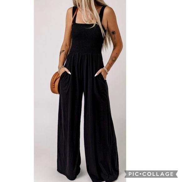 Black Jumper w/Wide T-Straps - Picture 1 of 6